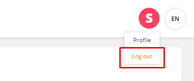 personal account & activation log out