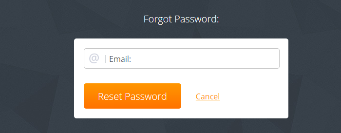 personal account & activation reset password