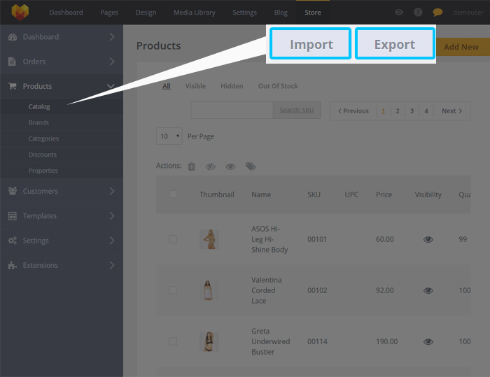 Store Product Catalog Moto Help Center
